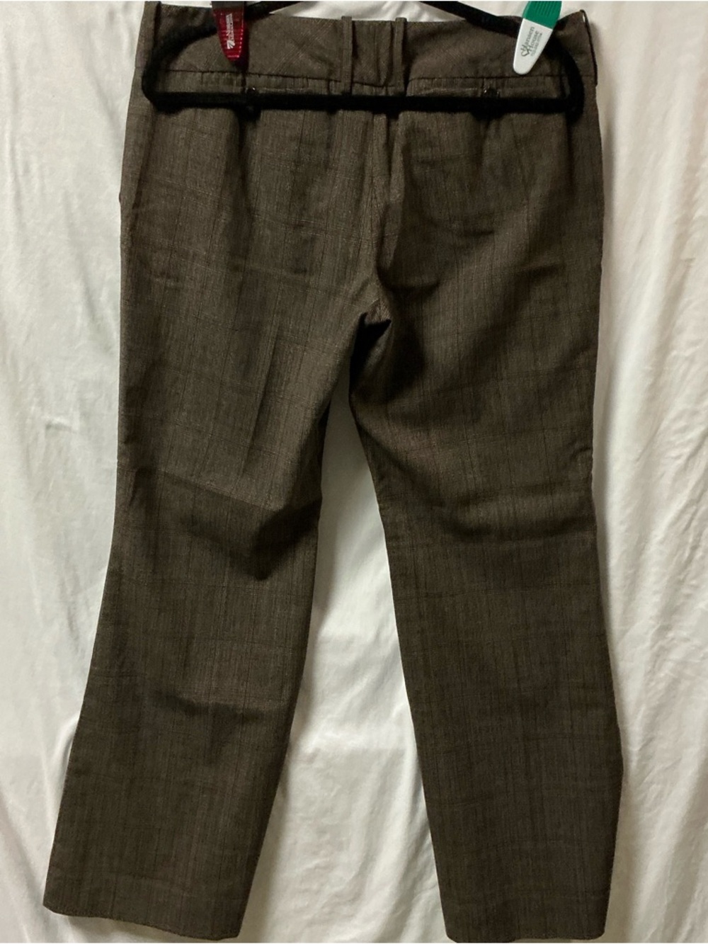 The Limited Brown Plaid Drew Fit Trousers
